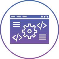 Code Settings Illustration Icon vector