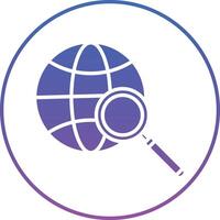Global Search Illustration Icon vector