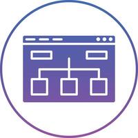 Website Structure Illustration Icon vector