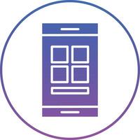 Mobile App Illustration Icon vector