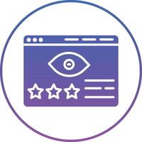 Impression Rate Illustration Icon vector