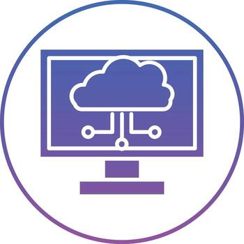 Cloud Computing Illustration Icon vector