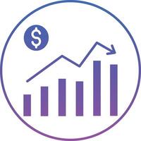 Stock Market Illustration Icon vector