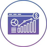 Online Statistics Illustration Icon vector