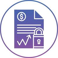 Document Security Illustration Icon vector