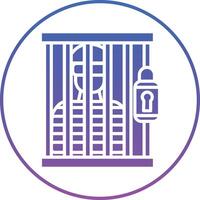 Prisioner Illustration Icon vector