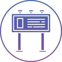 Billboard Illustration Icon vector