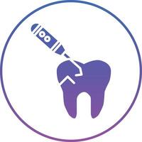 Tooth Scaling Illustration Icon vector