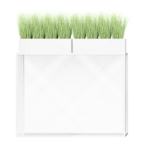 3d illustration of Veradek Pure Series Window Box Planter isolated on transparent canvas png