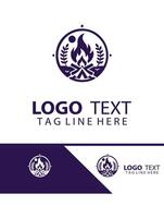 Rustic Firelight Compfire Logo vector