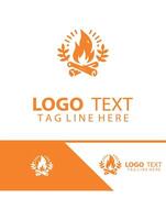 Fire Circle Compfire Logo vector