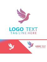 Flight of Calm dove logo vector