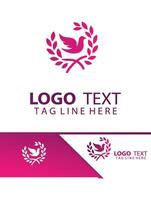 Tranquil Flight dove logo vector