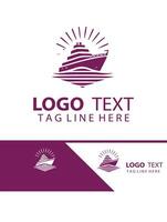 Tidal Elegance Yatch Logo Design vector