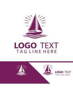 Tidal Elegance Yatch Logo Design vector