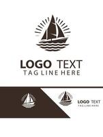 Tide Glory Yatch Logo Design vector