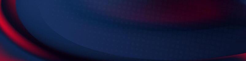elegant abstract banner with a flowing dark blue and red wave vector