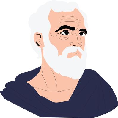 Simplicius of Cilicia writing portrait