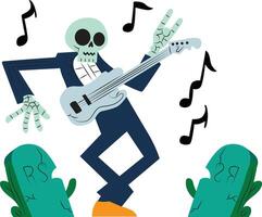 Graveyard Groove A funky dance with graveyard vibes vector