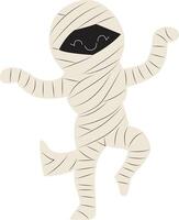 Happy Halloween Mummy dancing vector