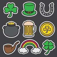 set of St, patrick day good for sticker, element design, print design, badge, icon, etc vector