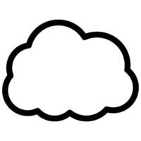 cloud weather forecast icon vector