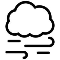 windy weather forecast icon vector