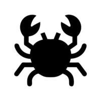 Crab icon isolated white background vector
