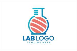 Unique logo combining lab and sushi, perfect for modern food and science branding vector