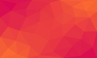 Abstract triangle pattern background texture. geometric low polygon pink and orange gradient design for wallpaper, greeting, banner, page surface, business, presentation, advertising vector
