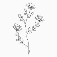 Floral flower design element vector