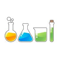 Laboratory Tools Illustration for Science Projects vector