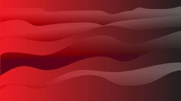 Red wavy abstract background wallpaper vector