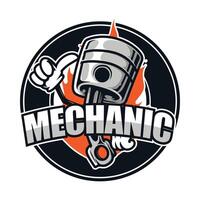 Mechanical Mascot, Isolated in White Background vector
