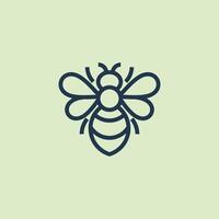 Artistic Bee Logos for Visual Appeal vector