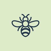 Simple Bee Logos for Minimalist Designs vector