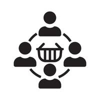 customer retention icon, client relationship symbol. returning user sign. vector