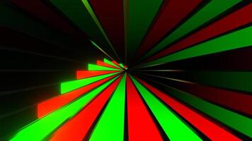 Red and Green Neon Lights Alternating Movement Background VJ Loop in 4K video