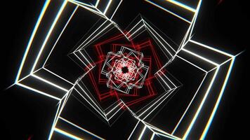 Red and White Colored Spiral Background VJ Loop in 4K video