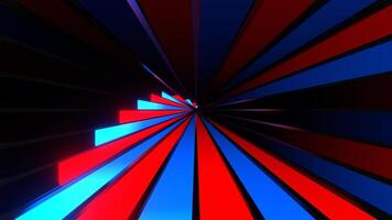 Red and Blue Neon Lights Alternating Movement Background VJ Loop in 4K video