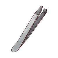 Illustration of Eyebrow Tweezer vector