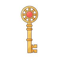 Illustration of Dungeon Key vector