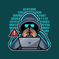 Hacker Thinks Mascot Illustration Works Perfectly for Your Brand Business vector