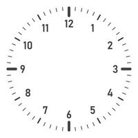 Clock icon in flat style. Round watch illustration on isolated background. Timer sign business concept. vector