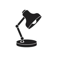 Desk lamp icon in flat style. Spotlight illustration on isolated background. Light bulb sign business concept. vector