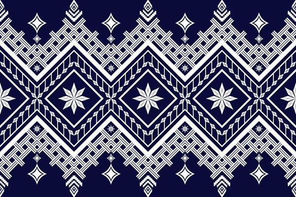 Geometric ethnic oriental traditional art pattern