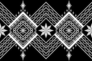 Geometric pattern on black background vector