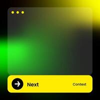 Social media frame isolated template. Colorful social media interface. vector