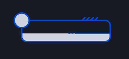 Futuristic element illustration. Colorful lower third overlay. vector