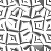 Black and White Irregular Linear Square Seamless Pattern vector